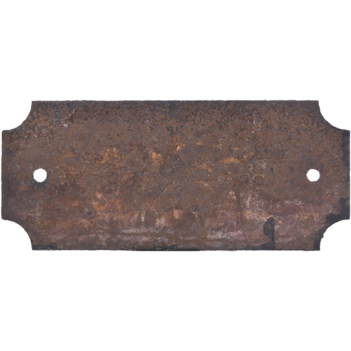 157 - A coach plate, FESTINIOG RAILWAY Co, No 5. Cast iron, 15¾