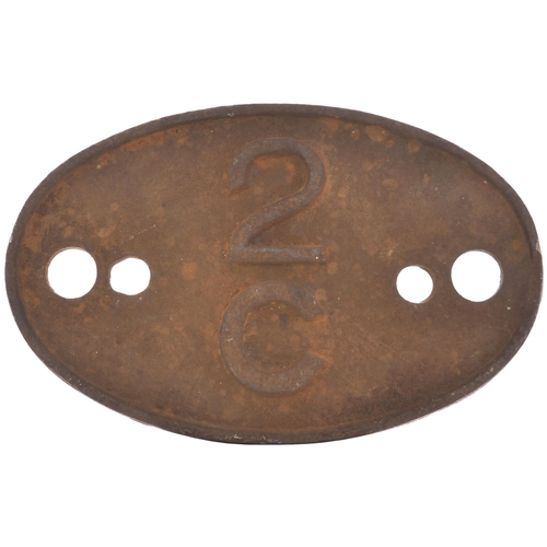 176 - A shedplate 2C Northampton (1948-July 1950), Warwick (July 1950-November 1958) and Stourbridge Junct... 