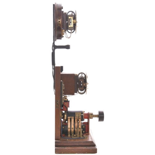 179 - A Southern Railway double line block instrument with top indicator, though lacking the up line plate... 