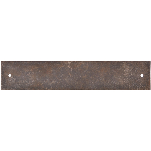 2 - A GWR pre-grouping doorplate, PORTERS, cast iron, 17¾