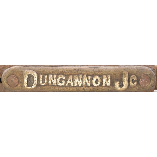 76 - A Webb and Thompson large train staff, DUNGANNON JC-DONAGHMORE, from the Portadown to Omagh route. (... 