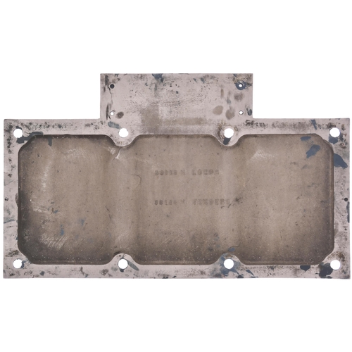 87 - A French cabside numberplate BB 66063 from a SNCF Class BB 66000 centre cab diesel locomotive, one o... 