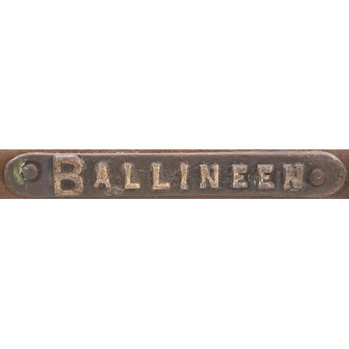 93 - A Webb and Thompson large train staff, DUNMANWAY-BALLINEEN, from the Cork, Bandon and South Coast Ra... 