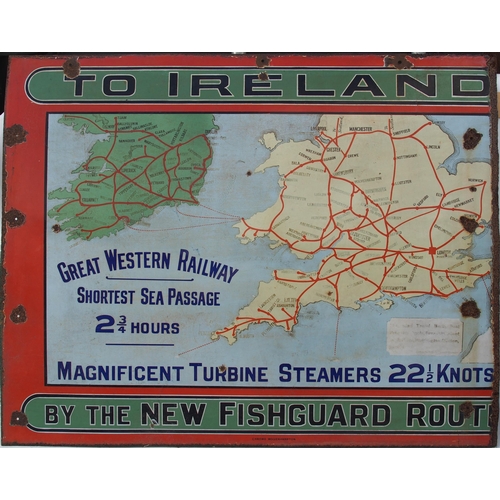 28 - Great Western Railway enamel advertising sign 