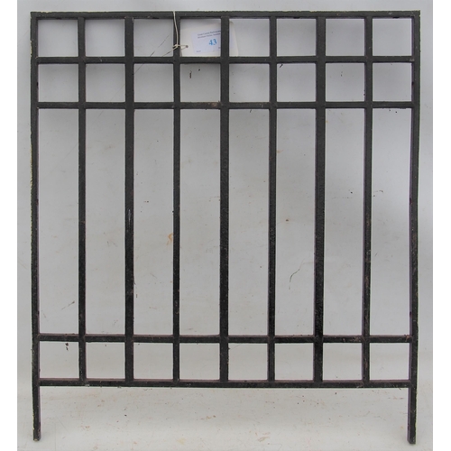 43 - Great Western Railway booking office ticket window iron bars from the 1938 re-built Bourton on the W... 