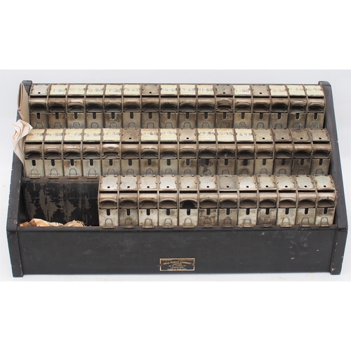 511 - British Railways (Eastern) station booking office ticket rack from Whittlesford Station (Cambridge t... 