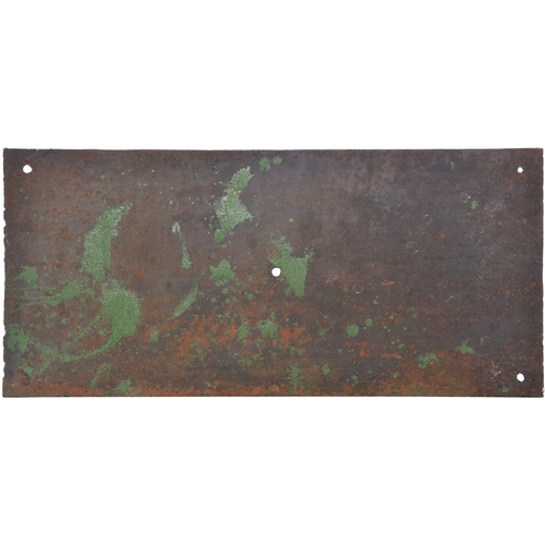 13 - A cast iron notice, MIDLAND RAILWAY, TRESPASSERS WILL BE PROSECUTED, BY ORDER, 32