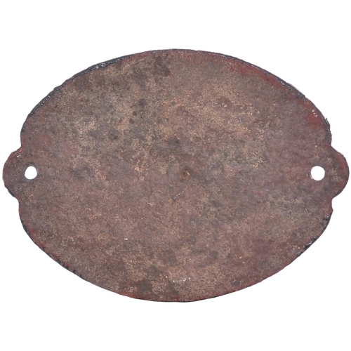 17 - A wagonplate, WM GITTUS & SON LTD, BUILDERS, PENISTONE, with image of a dog, cast iron, 9½