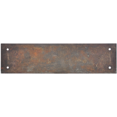 157 - A nameplate JOHN from a standard gauge 0-6-0 saddle tank built by Manning, Wardle & Co Ltd. Leeds, w... 