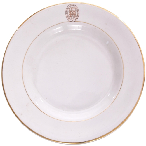 182 - A London, Chatham and Dover Railway tea plate, by E. P. Co, Stoke-on-Trent, 8¼