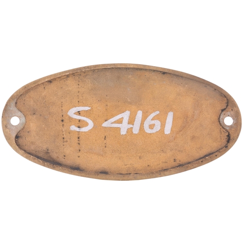 189 - A South African Railways cabside numberplate, 4161, from a 3ft 6ins gauge Class GMAM 4-8-2+2-8-4 Bey... 