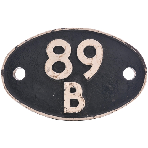 218 - A shedplate 89B, Brecon (1948-November 1959), Croes Newydd (January 1961-September 1963). Repainted.... 