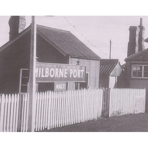 149 - A BR(S) station sign, HALT, (flangeless), from Milborne Port on the West of England main line betwee... 