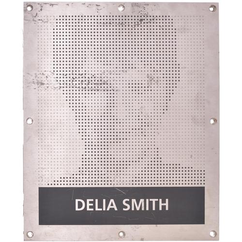 180 - A nameplate, DELIA SMITH, from BR Class 153 No 153 314 named after the celebrity chef and Chairman o... 