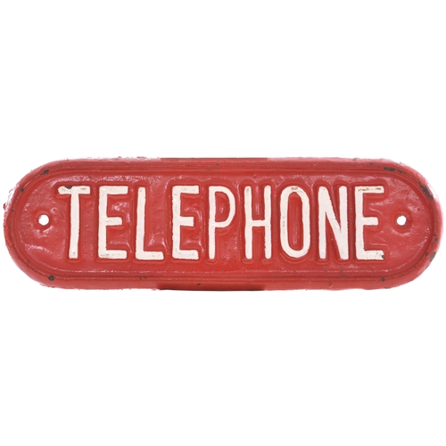 29 - LNER doorplate, TELEPHONE, 11½