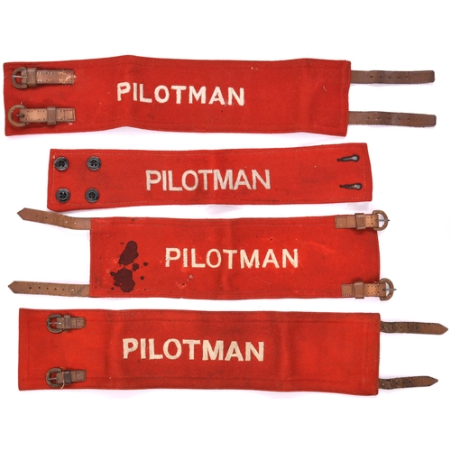 42 - Armbands, PILOTMAN, cloth, with straps. (4) (Postage Band: A)