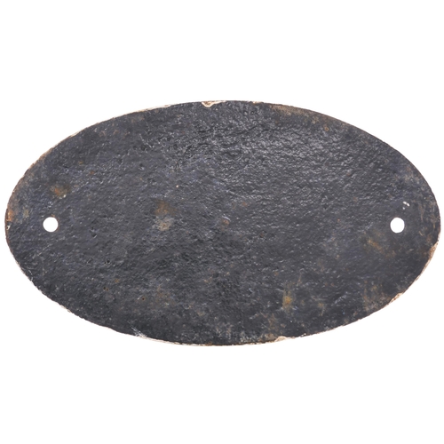 636 - LNWR boundary plate, cast iron, 9