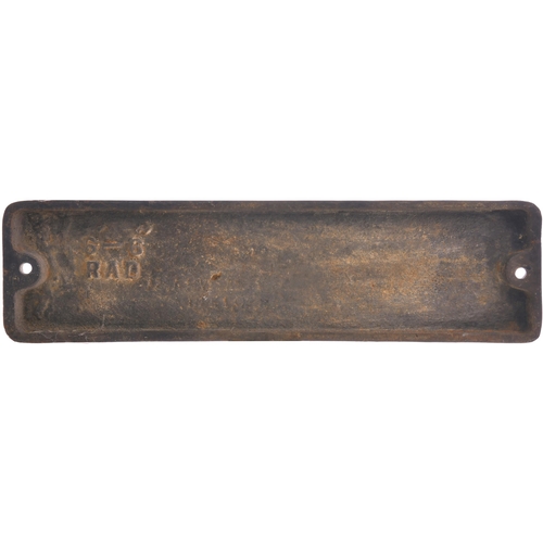 116 - A smokebox numberplate, 63417, from a North Eastern Railway Class T2/LNER Q6 Class 0-8-0 No 2260 bui... 