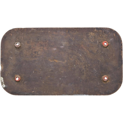 146 - An LMS (NCC) cabside numberplate, 82, from a U2 Class 4-4-0 built by the North British Locomotive Co... 