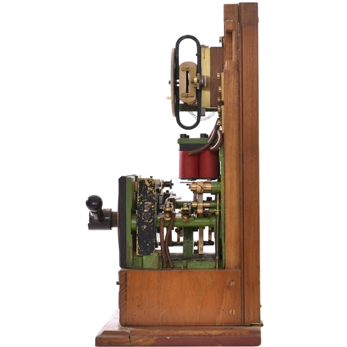 184 - A Midland Railway rotary block instrument, original condition with enamel face plate and brass back ... 