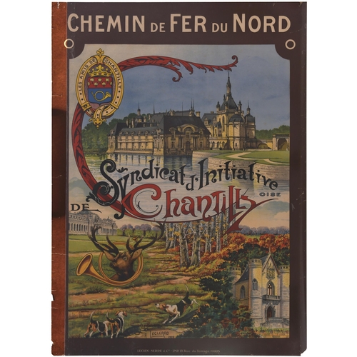 186 - A Chemins de Fer du Nord poster, CHANTILLES, by A Leclercq, 1928, a magnificent image of the famous ... 