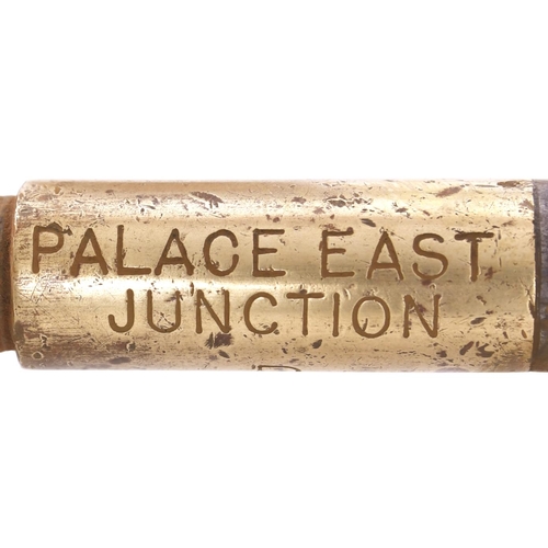 39 - A Railway Signal Company miniature train staff, MACMINE JUNCTION-PALACE EAST JUNCTION, from the Wate... 