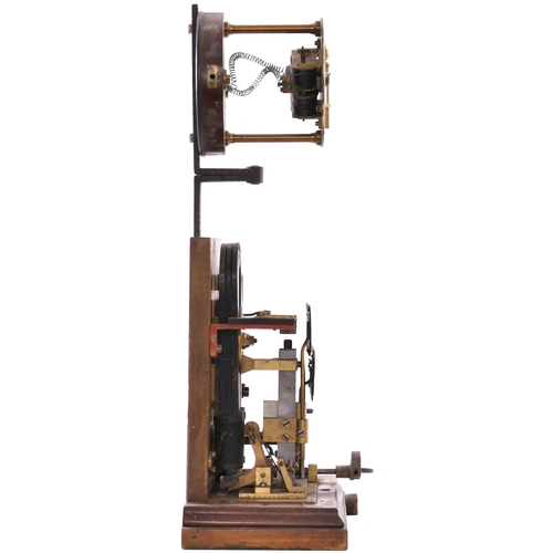 73 - An LSWR Sykes lock and block instrument, with semaphore repeater, indicating Branch Line, bearing an... 