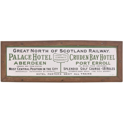 1 - A Great North of Scotland Railway Hotels carriage advertisement for the Palace Hotel Aberdeen and th... 