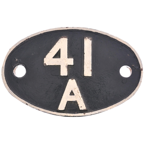 131 - A shedplate, 41A, Darnall (June 1955-April 1964), Tinsley (April 1964-May 1973). The front repainted... 