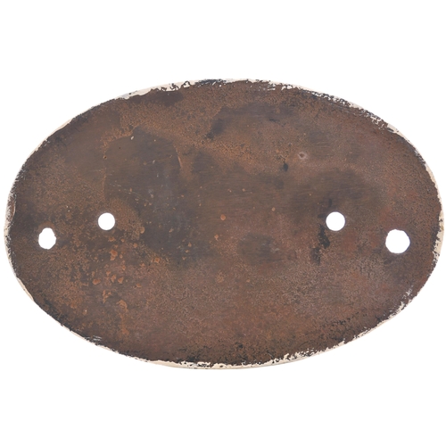 132 - A North Staffordshire Railway wagon owners plate, featuring the knot motif. Cast iron, 8¾