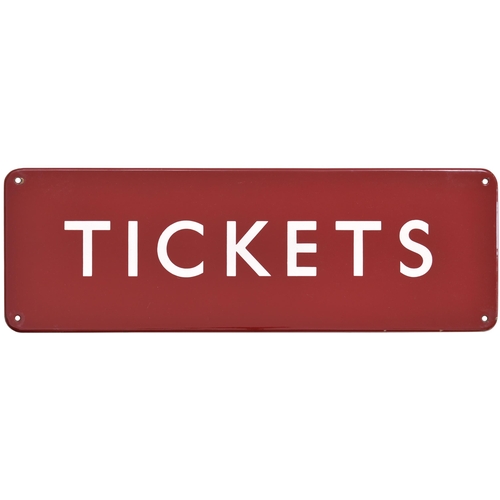 155 - A BR(M) doorplate, TICKETS, (f/f), enamel, 18