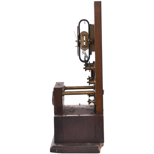 168 - A North Eastern Railway pegging block instrument, with a small brass plate, BOWBURN and down line br... 