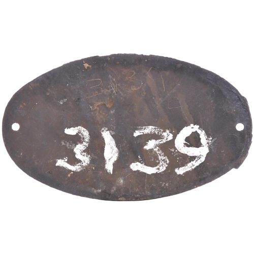 203 - A worksplate, VULCAN FOUNDRY, 6270, 1955, from an East African Railways metre gauge oil burning Trib... 