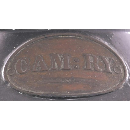 211 - A Cambrian Railways three aspect handlamp, with brass plate CAM RY on the top, complete with interio... 