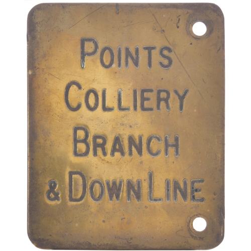 235 - A group of Midland Railway signal lever plates, (a) Safety Points In Up L&NW Line (Signal From Down ... 