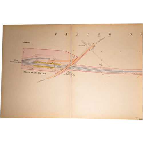 321 - A five-volume set of plans, Great Western and Great Central Joint Line 1907 survey, Northolt Junctio... 