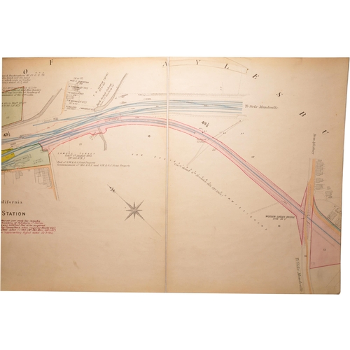 321 - A five-volume set of plans, Great Western and Great Central Joint Line 1907 survey, Northolt Junctio... 