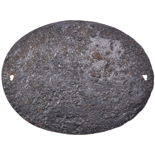 346 - A Leeds High Level Railway bridgeplate, L.H.L. 57, (pattern B17). Cast iron, 17