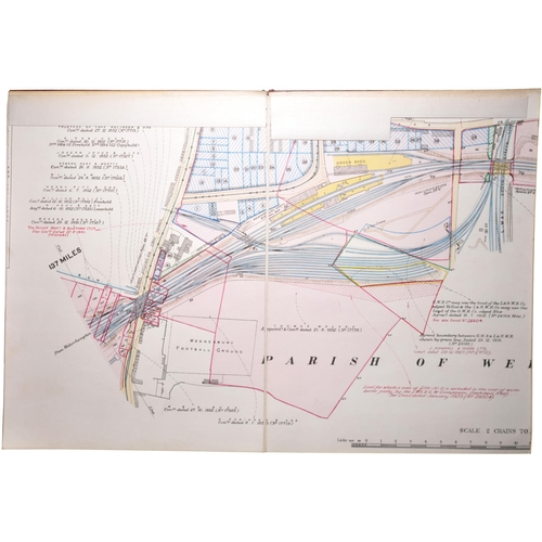 356 - A set of GWR 1927 survey plans, Birmingham, Wolverhampton and Dudley Railway, Birmingham to Priestfi... 