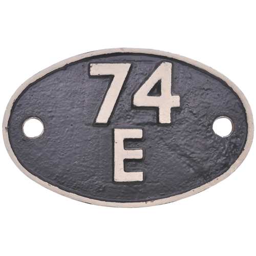 368 - A shedplate, 74E, St Leonards (1948-June 1958). The front repainted. (Postage Band: B)