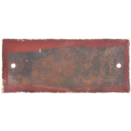 448 - A London and North Western Railway numberplate, L&NWR, TROLLEY No 6. Cast iron, 11¾