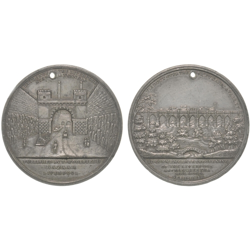 65 - A medallion, OPENING OF THE LIVERPOOL AND MANCHESTER RAIL ROAD SEP 15th 1830. Published by T Woolfie... 