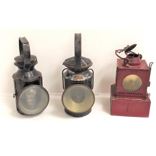 101 - British Railways 3 aspect handlamp (complete), BR (SR) 4 aspect handlamp missing red internal lens o... 