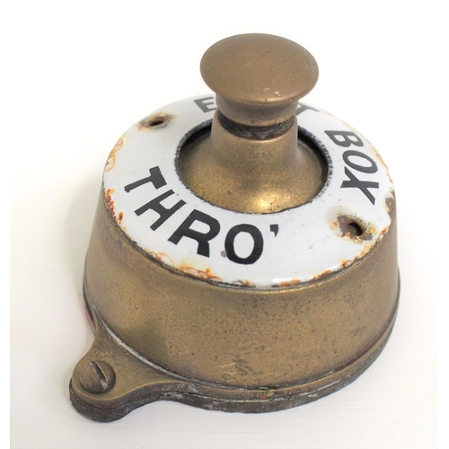 72 - Southern Railway brass cased plunger with enamel ring 