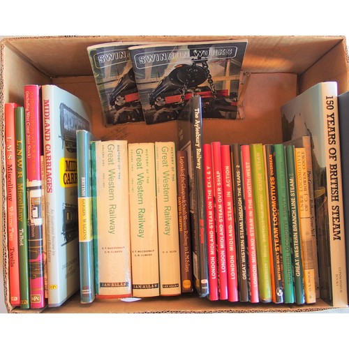 524 - Three boxes of railway books & publications as per image. (Postage Band: N/A)