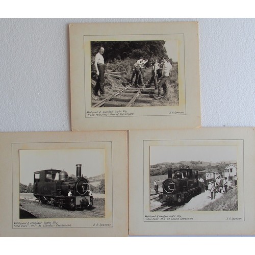 528 - Album of large format photographs, some black & white including Welshpool & Llanfair Railway. (Posta... 