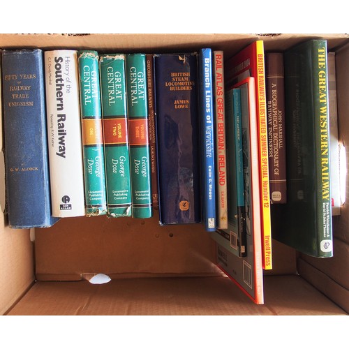 529 - Three boxes of Railway books. (Postage Band: N/A)