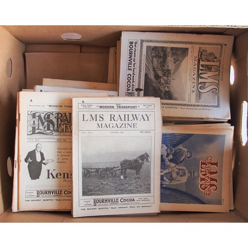 531 - Three box of Railway books including LMS staff magazine. (Postage Band: N/A)