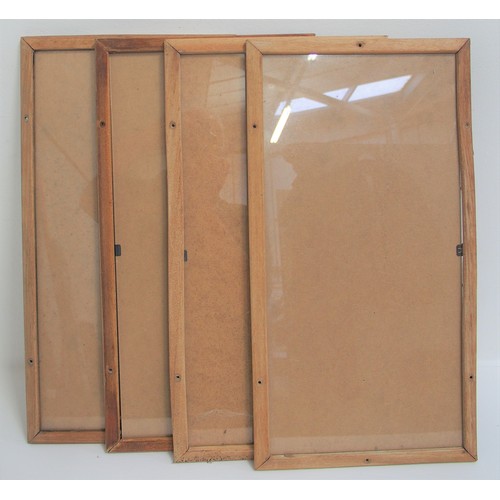 103 - British Railways carriage print glazed frames - original frames ex Southern Region stock, 21 1/2