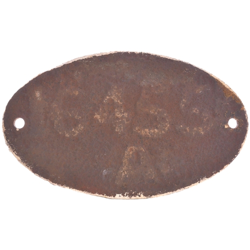 183 - A South Eastern and Chatham Railway wagonplate, SE&CR, 16370, ASHFORD WORKS. Cast iron, 10